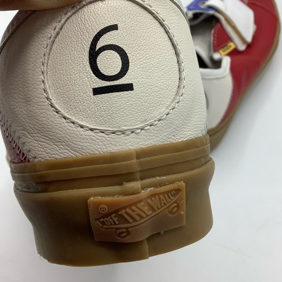 Vans Multicolor Leather Sneakers with Velcro Straps - Picture 6 of 9